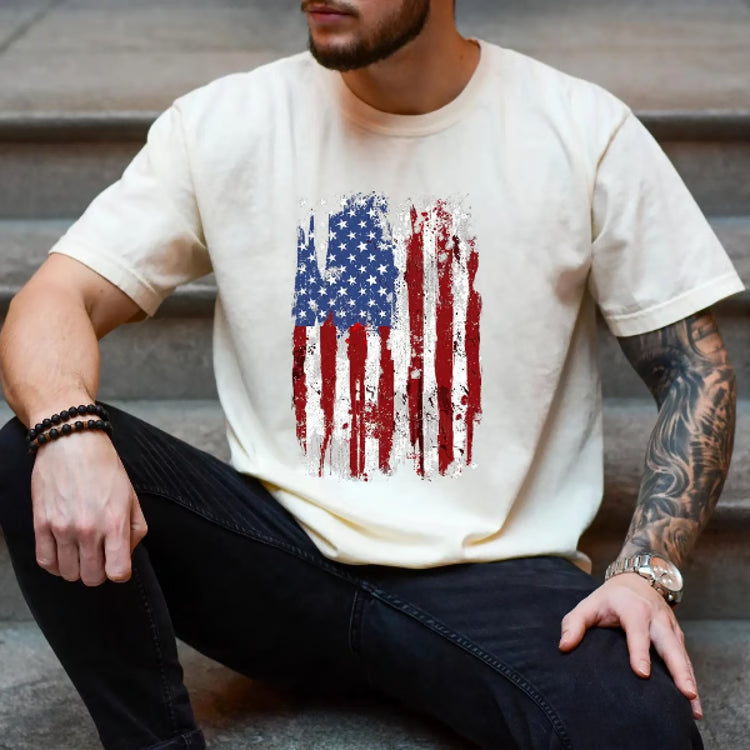 American Flag Comfort Colors Shirt Men Patriotic